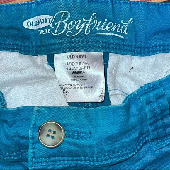 Old Navy The Boyfriend Chino Dress Cropped Pants Sz 4 Regular - Picture 6 of 6